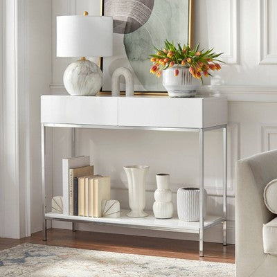  Lewis Modern Sofa Table White - Buylateral
