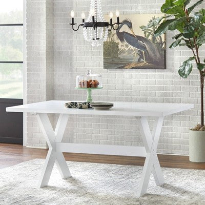  6pc Sumner Dining Set With Bench White - Buylateral