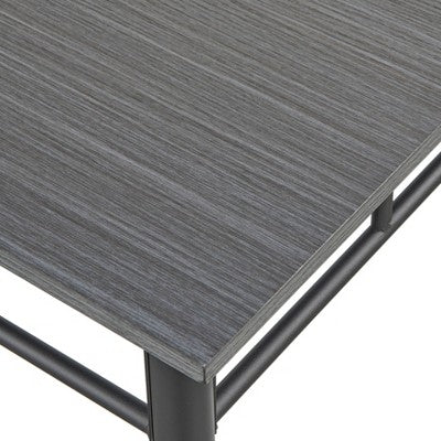  5pc Liv Rectangular Dining Set Black/Gray - Buylateral