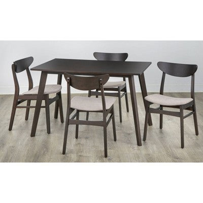  5pc Parlin Dining Set Walnut - Buylateral
