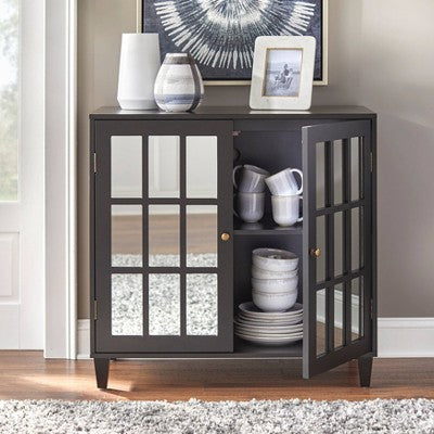  Alonzo Mirrored Door Buffet Cabinet - Buylateral
