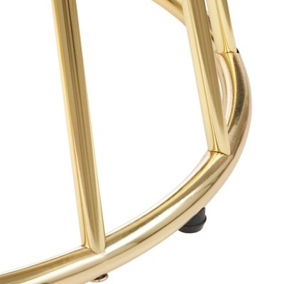  Marsai Round Dining Table White/Gold - Buylateral