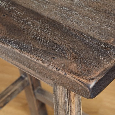  24" Marney Saddle Counter Height Barstool Gray - Buylateral