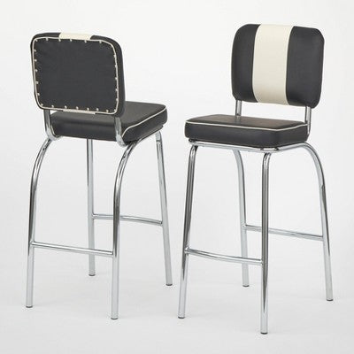  Set Of 2 30" Raleigh Retro Counter Height Barstools - Buylateral