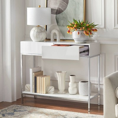  Lewis Modern Sofa Table White - Buylateral