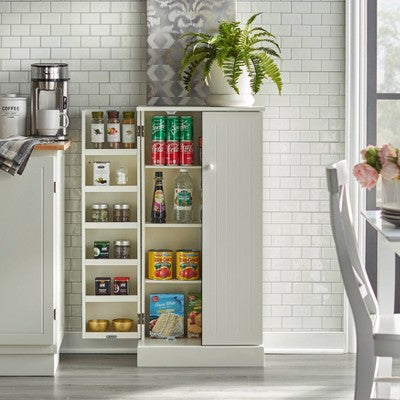  Utility Pantry Storage Cabinet White - Buylateral