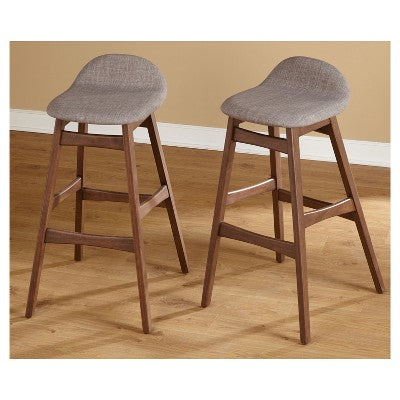  Set Of 2 30" Mid-Century Modern Barstools - Buylateral