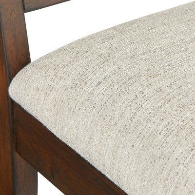  Set Of 2 Westbury Cane Style Back Dining Chairs Walnut/Cream - Buylateral