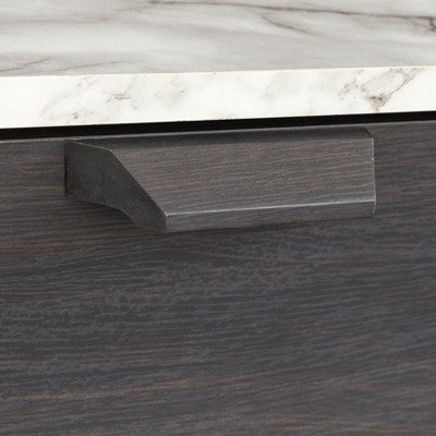  Keely Nightstand Charcoal Gray - Buylateral