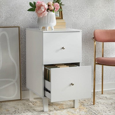  Foster File Cabinet 2 Drawer White - Buylateral