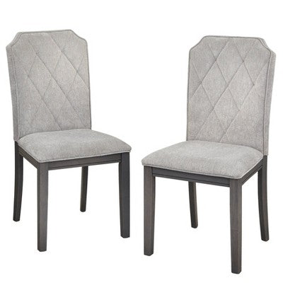  Set Of 2 Riga Chairs Gray - Buylateral