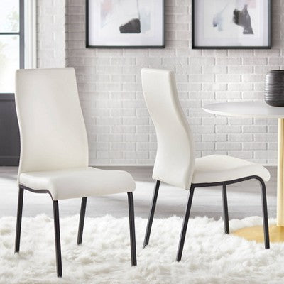  Set Of 2 Nora Contemporary Dining Chairs - Buylateral