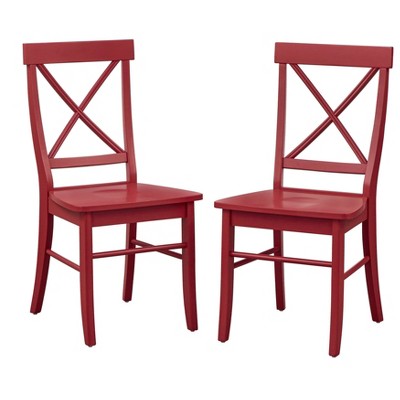  Set Of 2 Albury Cross Back Dining Chairs - Buylateral