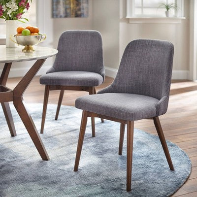  Buylateral Set Of 2 Saville Mid Century Modern Dining Chairs