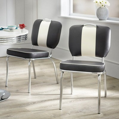 Set Of 2 Raleigh Retro Dining Chairs - Buylateral