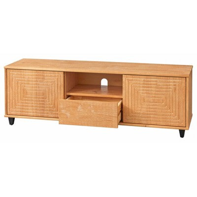  Messina TV Stand For TVs Up To 68" Light Brown - Buylateral